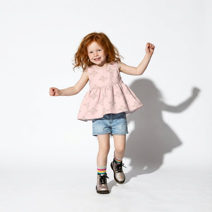 Princess Monogram Ruffle Top