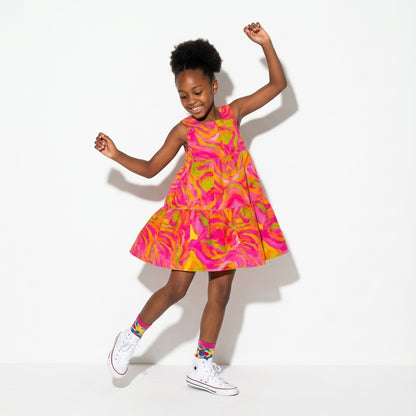 Girls Dress Pink Noodles