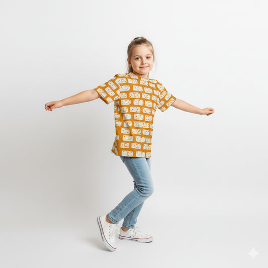 Domino Power Tee in Orange