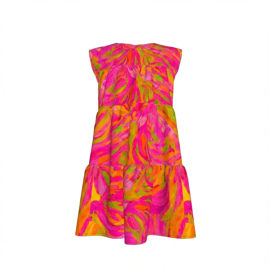 Girls Dress Pink Noodles