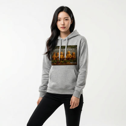 Basic Hoodie with Festive Gingerbread Print