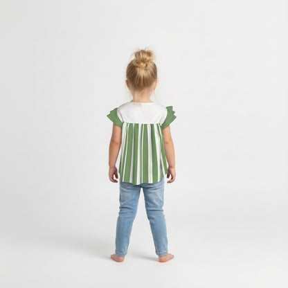 Ruffled Sleeve Top