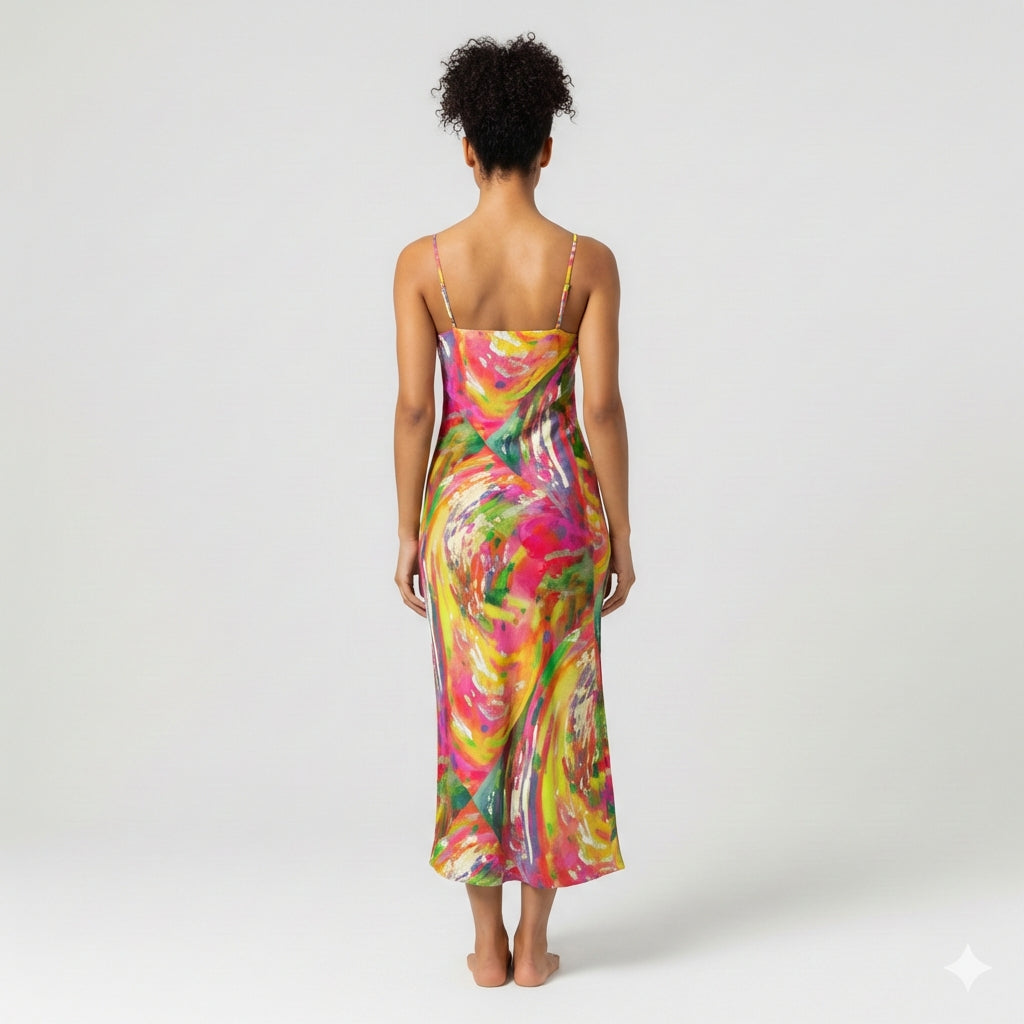 Bias Slip Dress in Ecovero Crepe