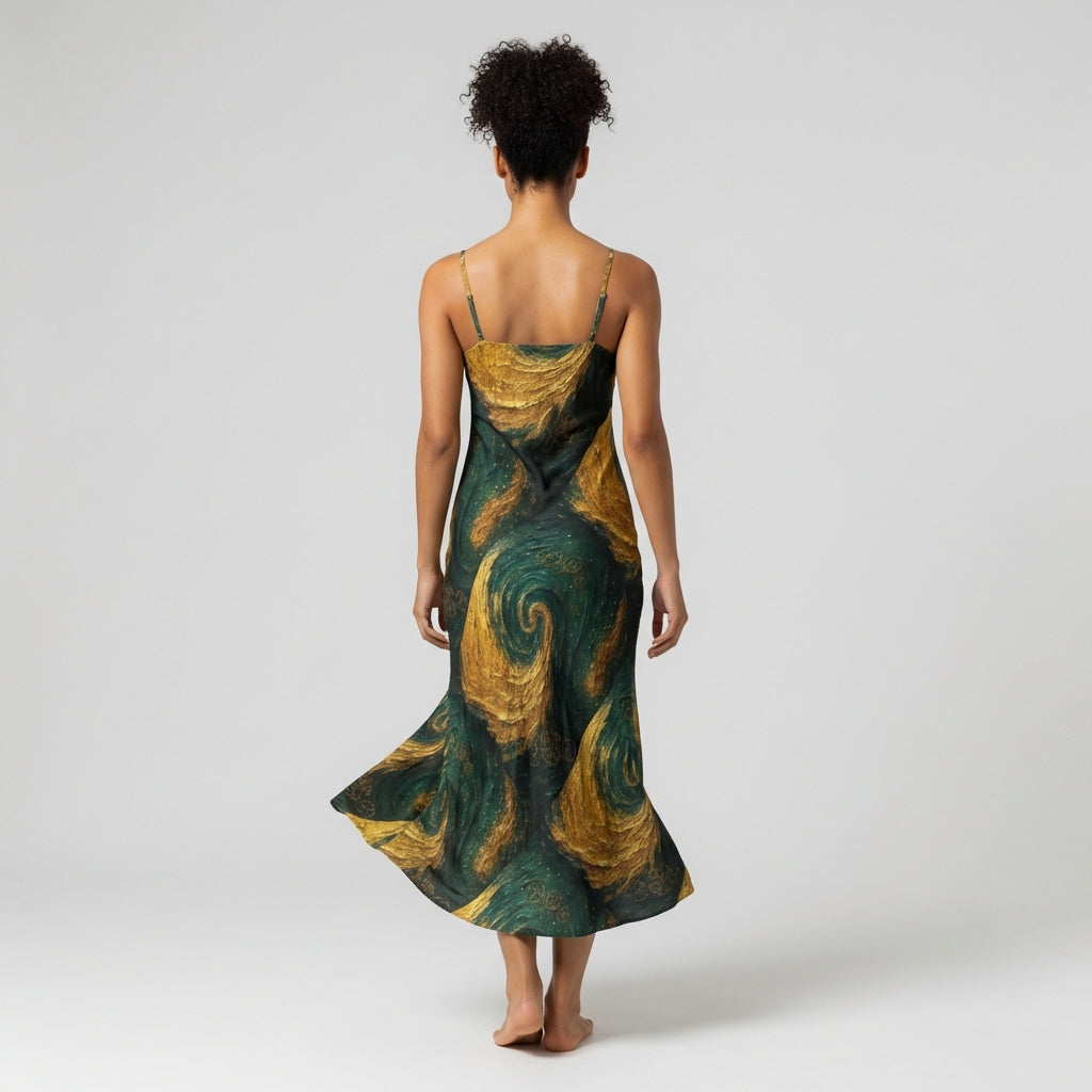 Bias Slip Dress Golden Time