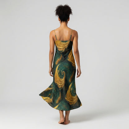 Bias Slip Dress Golden Time