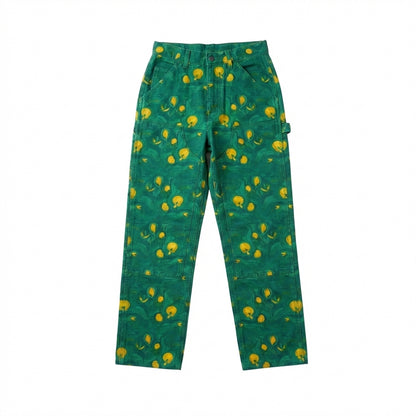 Carpenter Pants Yellow Flowers
