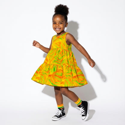 Girls Dress Fruity Noodles