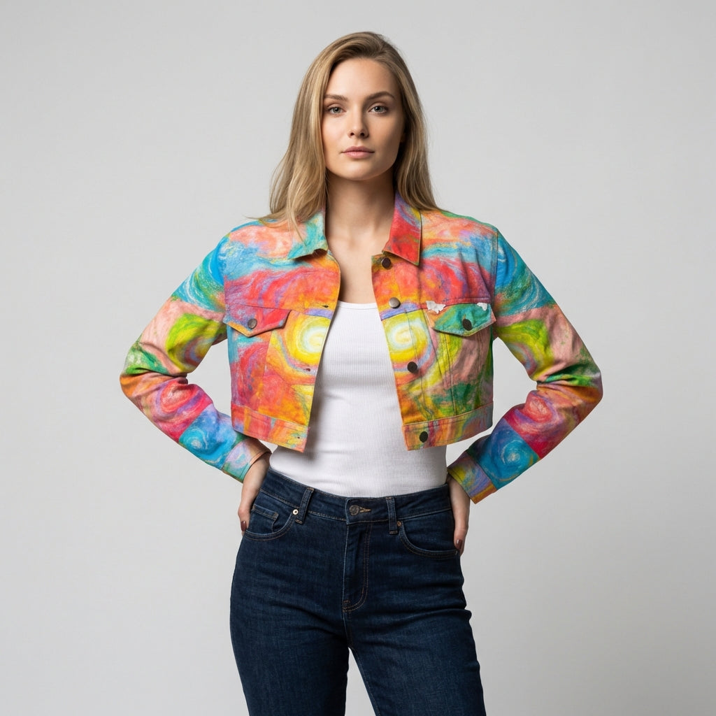 Cropped Jean Cotton Jacket Multiverse