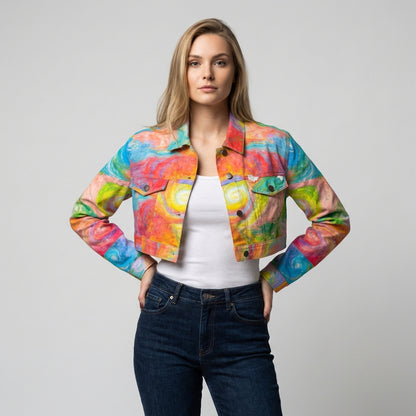 Cropped Jean Cotton Jacket Multiverse