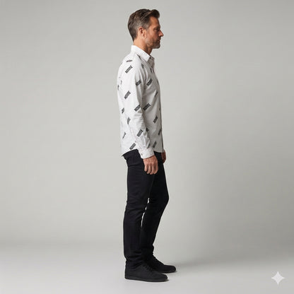 Noiire Multi Botton Down Dress Shirt