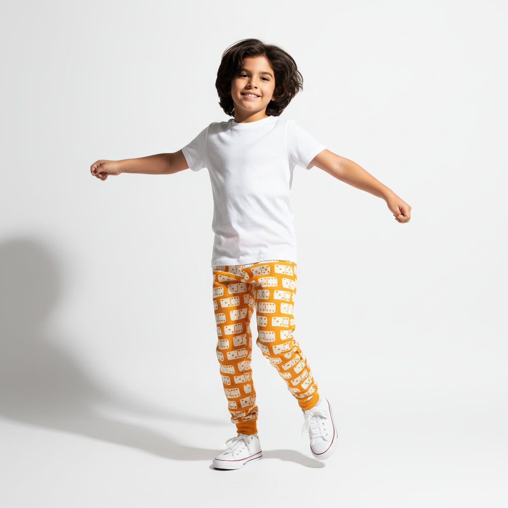 Domino Power Joggers in Orange