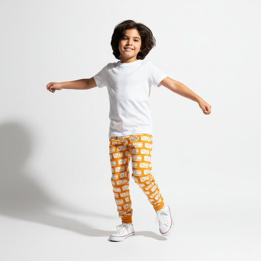 Domino Power Joggers in Orange
