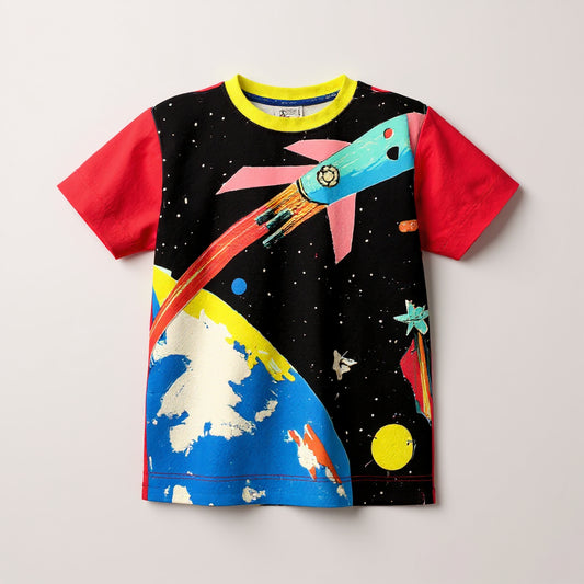 Retro Rocket Tee - Children's T-Shirt