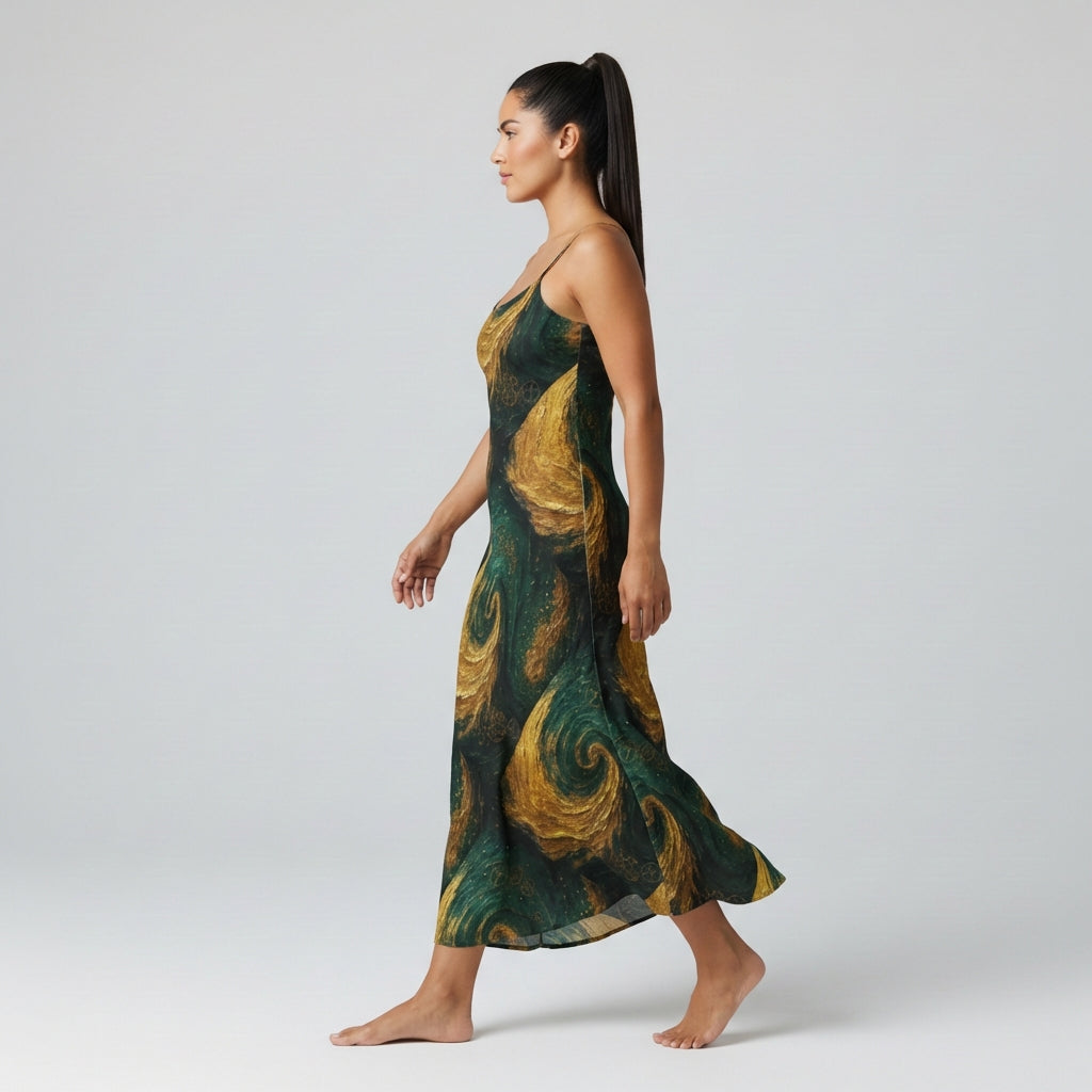 Bias Slip Dress Golden Time