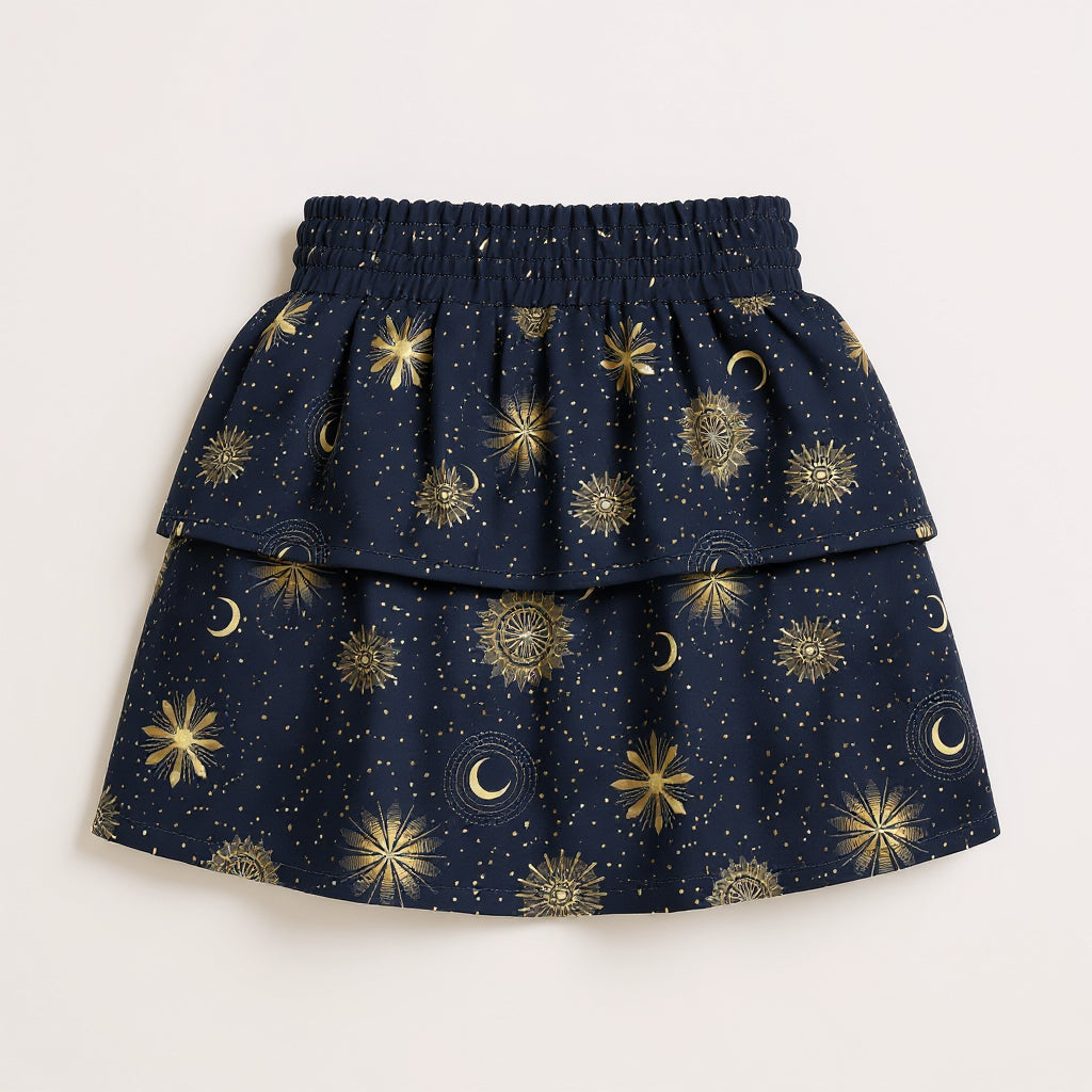 Celestial Skirt – Smocked Ruffle Skirt
