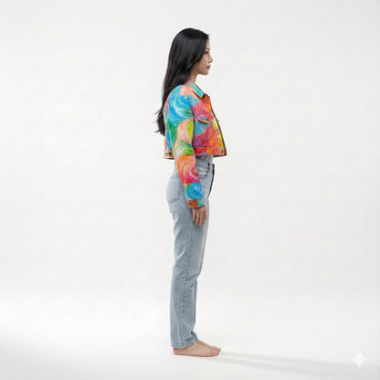 Cropped Jean Cotton Jacket Multiverse