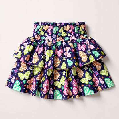 Butterfly Ruffled Skirt