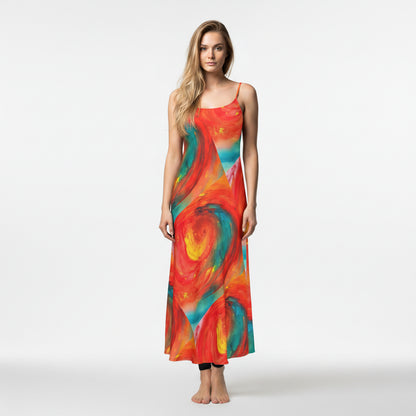 Bias Slip Dress Stormy Eye