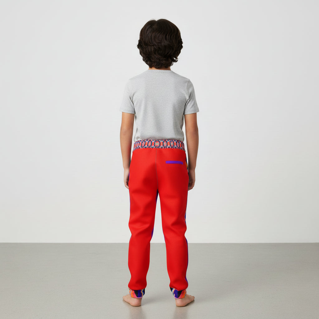 Kaleidoscope Jogger in Fleece Back Stretch Organic Terry