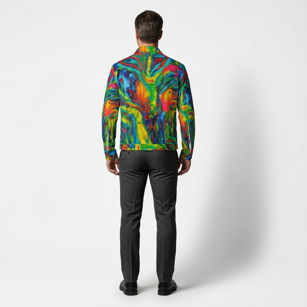 Jean Jacket Green Jungle