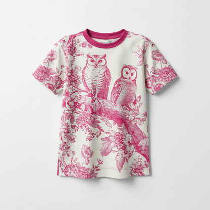 Woodland Wisdom Tee in Sweet Pink