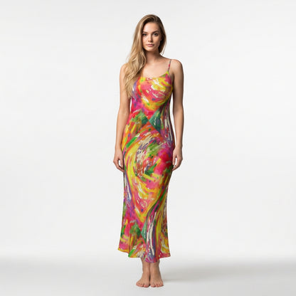 Bias Slip Dress in Ecovero Crepe