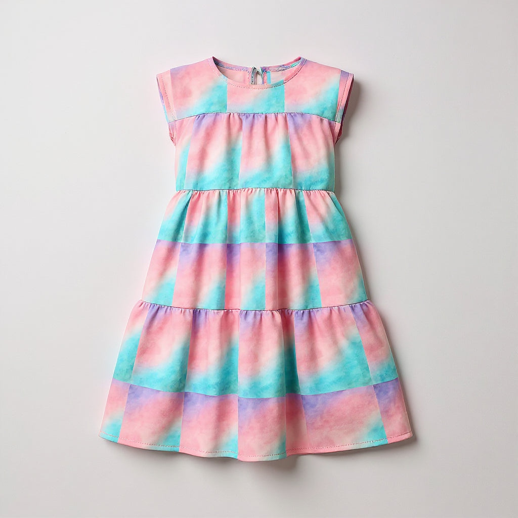 Cute Degrade Summer Dress for Girls