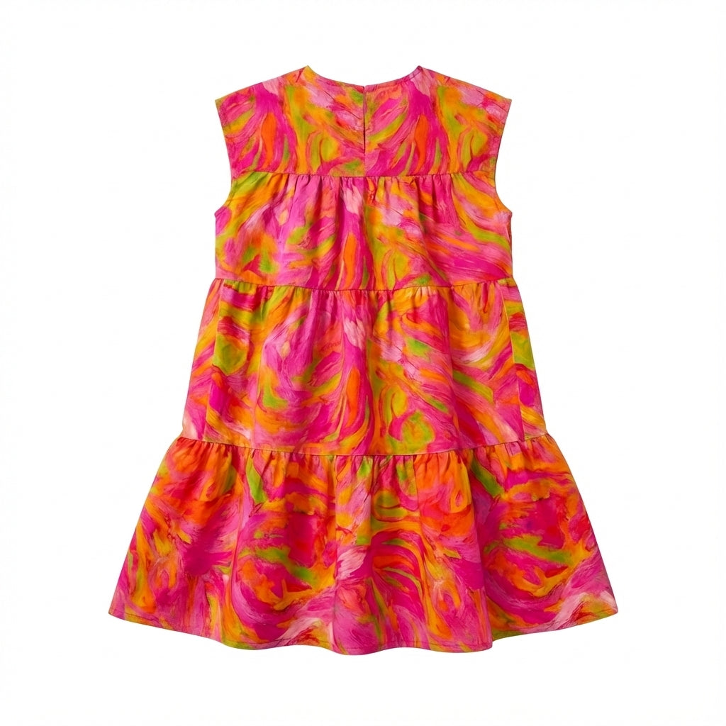 Girls Dress Pink Noodles