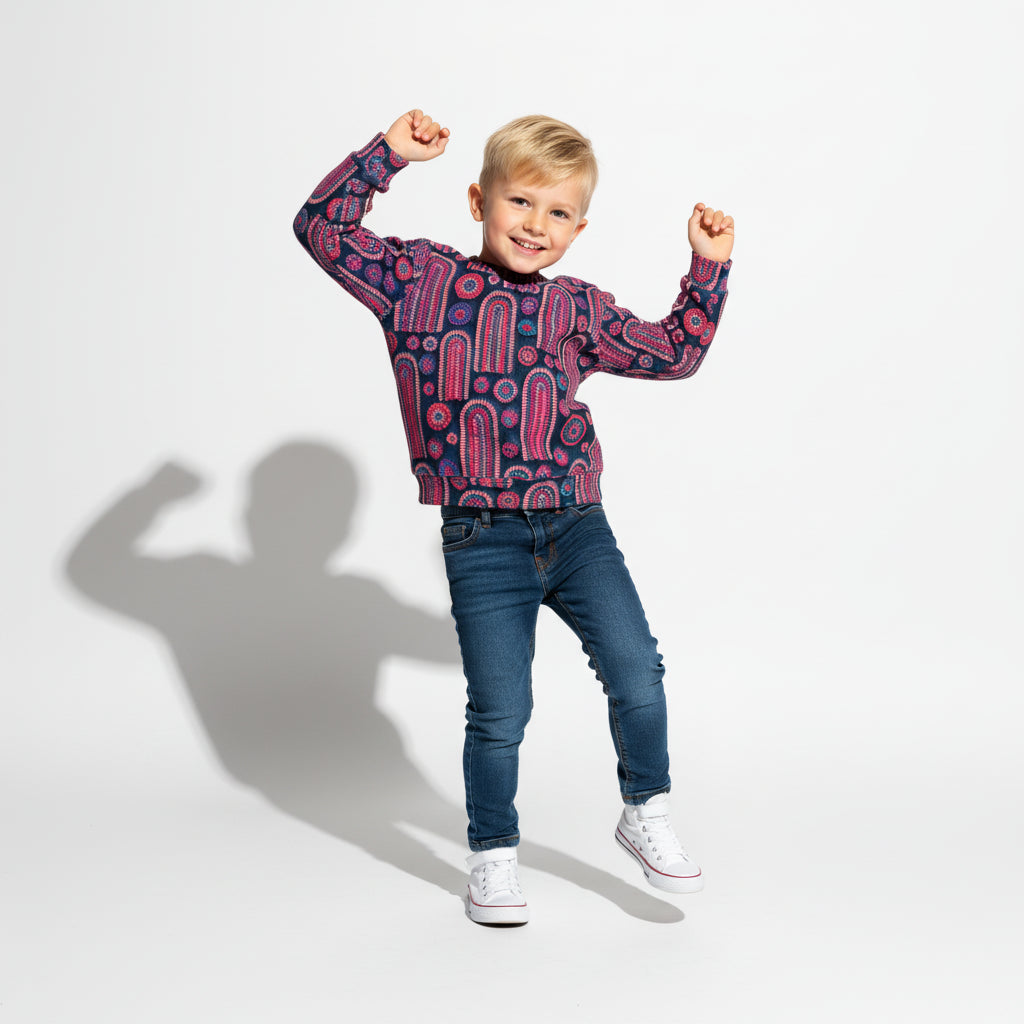 Stitched Rainbow Crew Neck