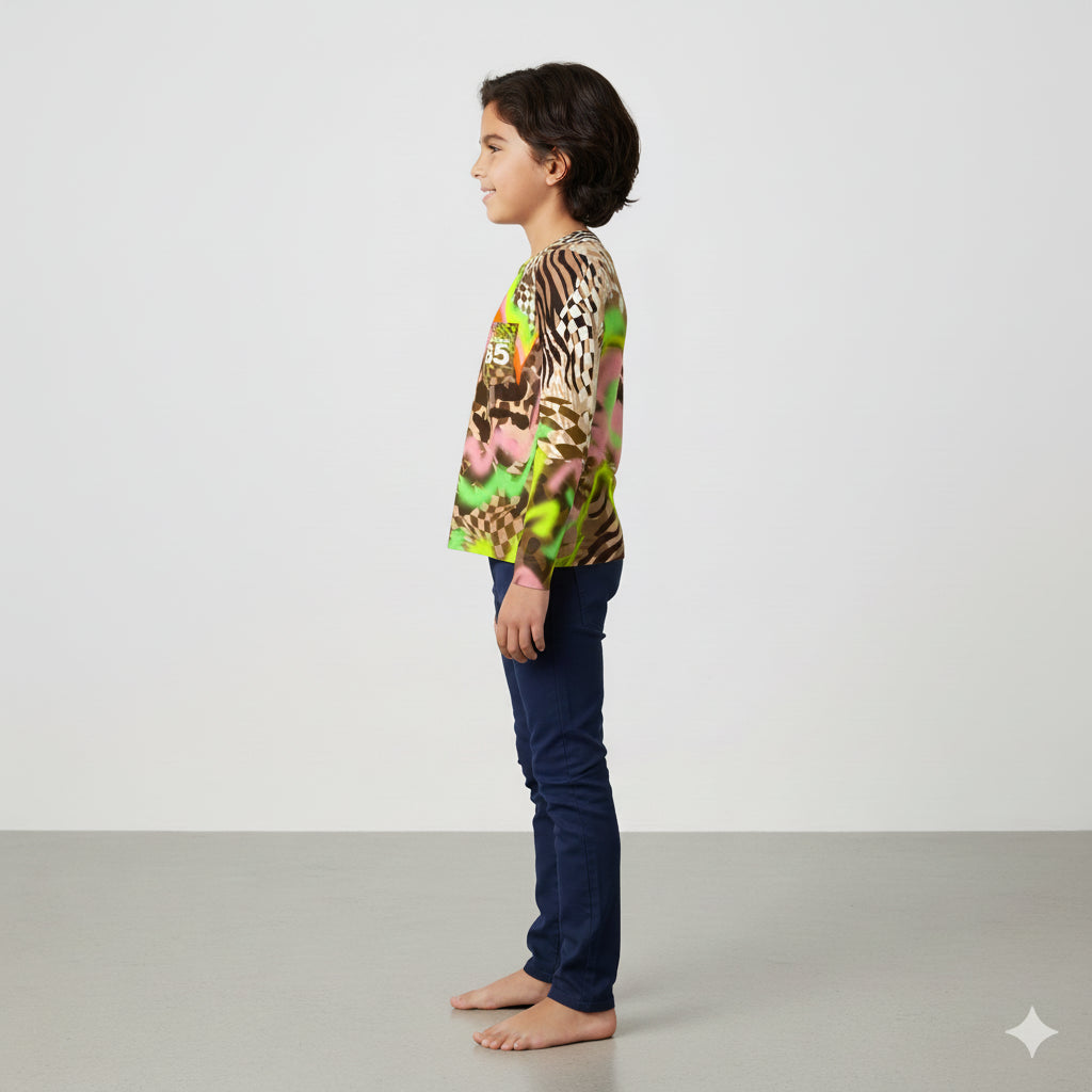 Kid's Wild Animal Long Sleeve T-Shirt