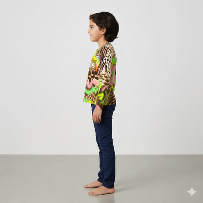 Kid's Wild Animal Long Sleeve T-Shirt