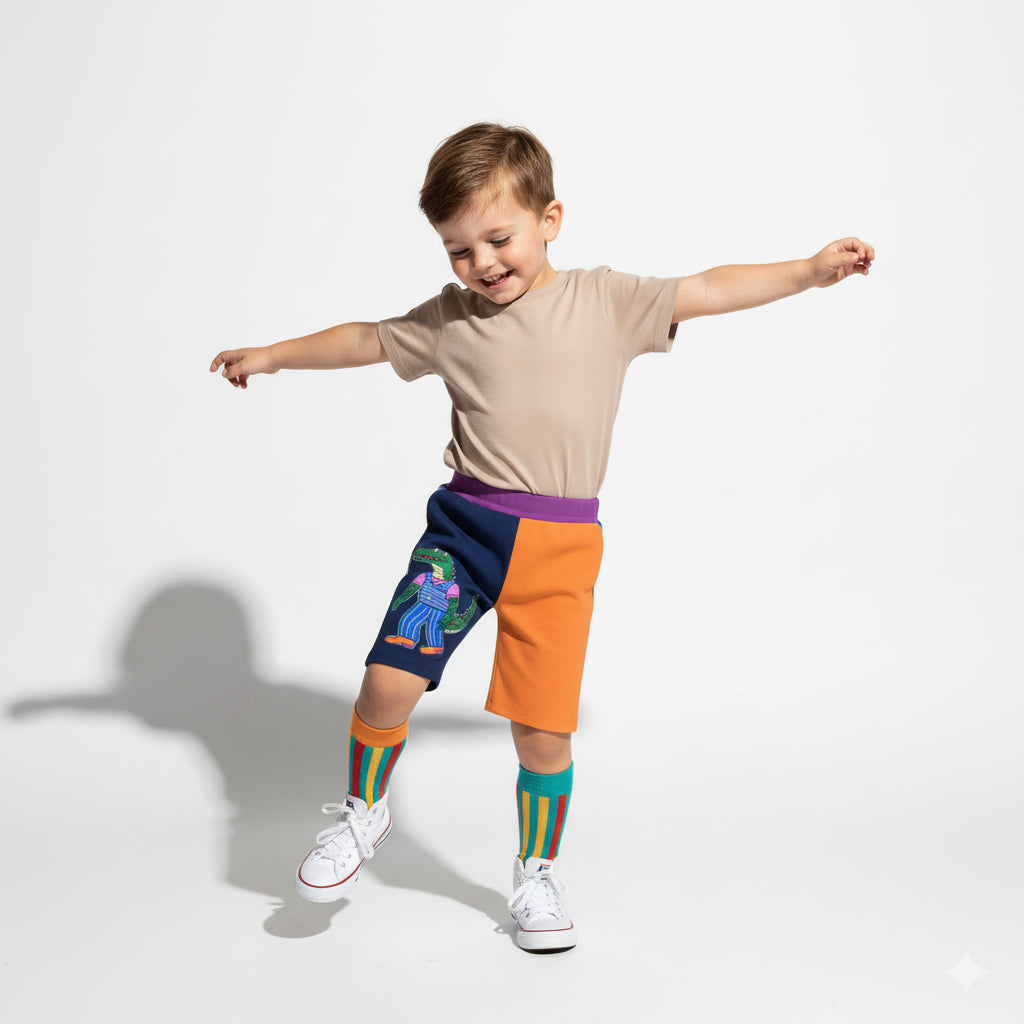 Croc-Star Shorts | Creature Comfort Children's Knit Shorts