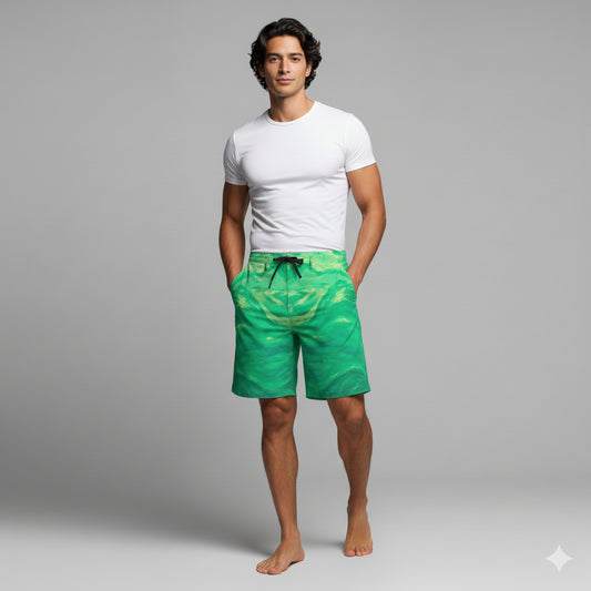Board Shorts (7" Inseam) –  100% Lightweight Cotton Poplin Water Arc 