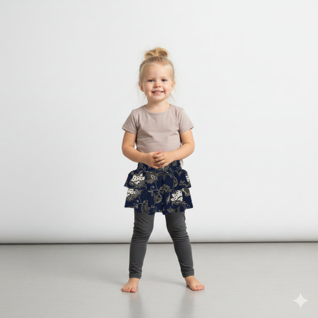 Kid's Smocked Ruffle Skirt in Legacy Lace