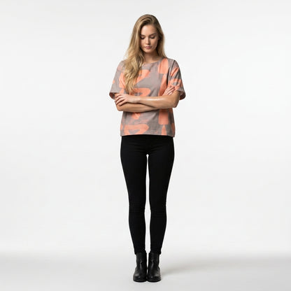 Feeder Woven Tee Peach Adobe
