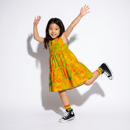 Girls Dress Fruity Noodles