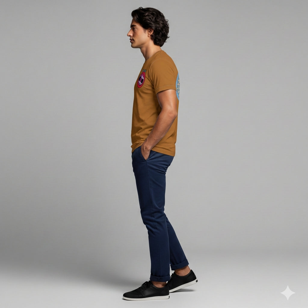 Was It Real? Men's Browned Orange Tee