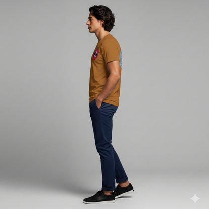 Was It Real? Men's Browned Orange Tee