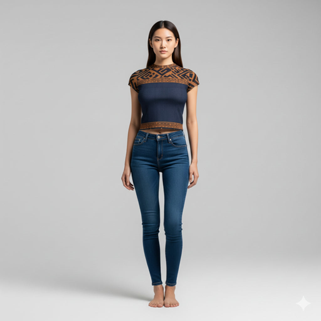 Gilded Cropped Tee
