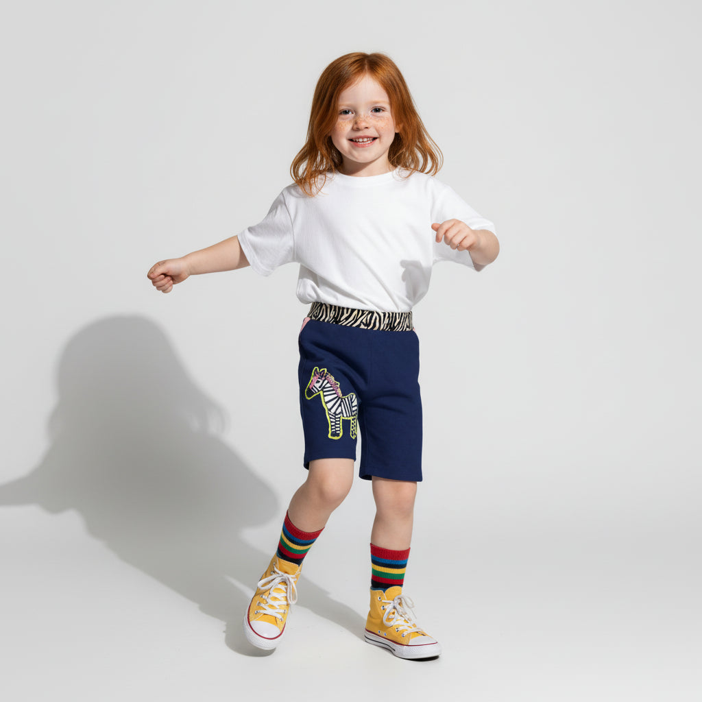 Zebra Shorts | Creature Comfort Children's Knit Shorts