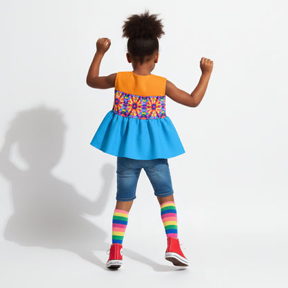 Stained Glass Ruffle Top