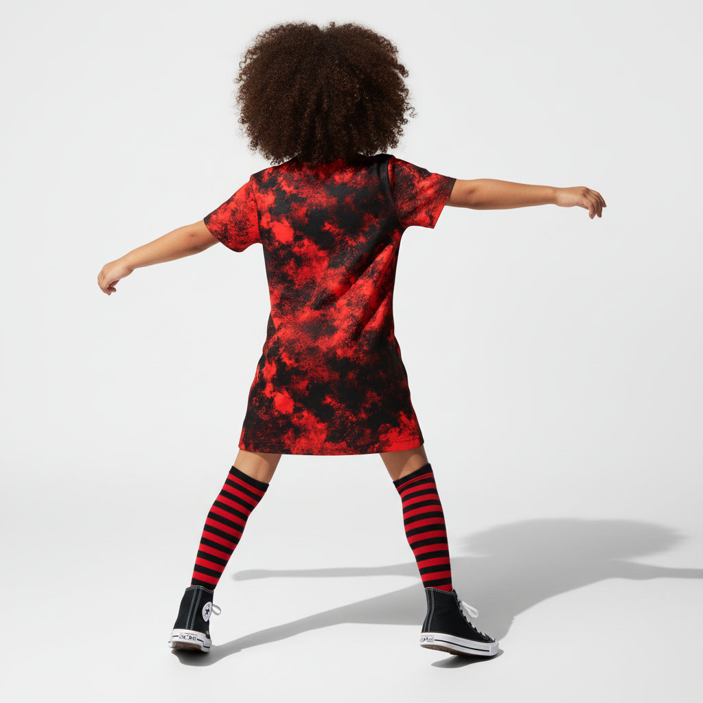 Punk Skull T-Shirt Dress