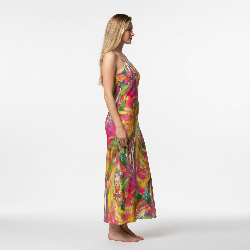 Bias Slip Dress in Ecovero Crepe