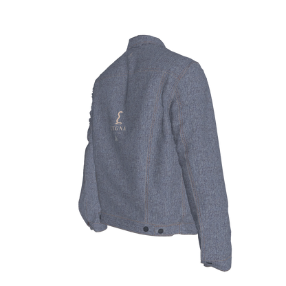L'EGNA RISING 'DK BLUE ACID' Jean Jacket
