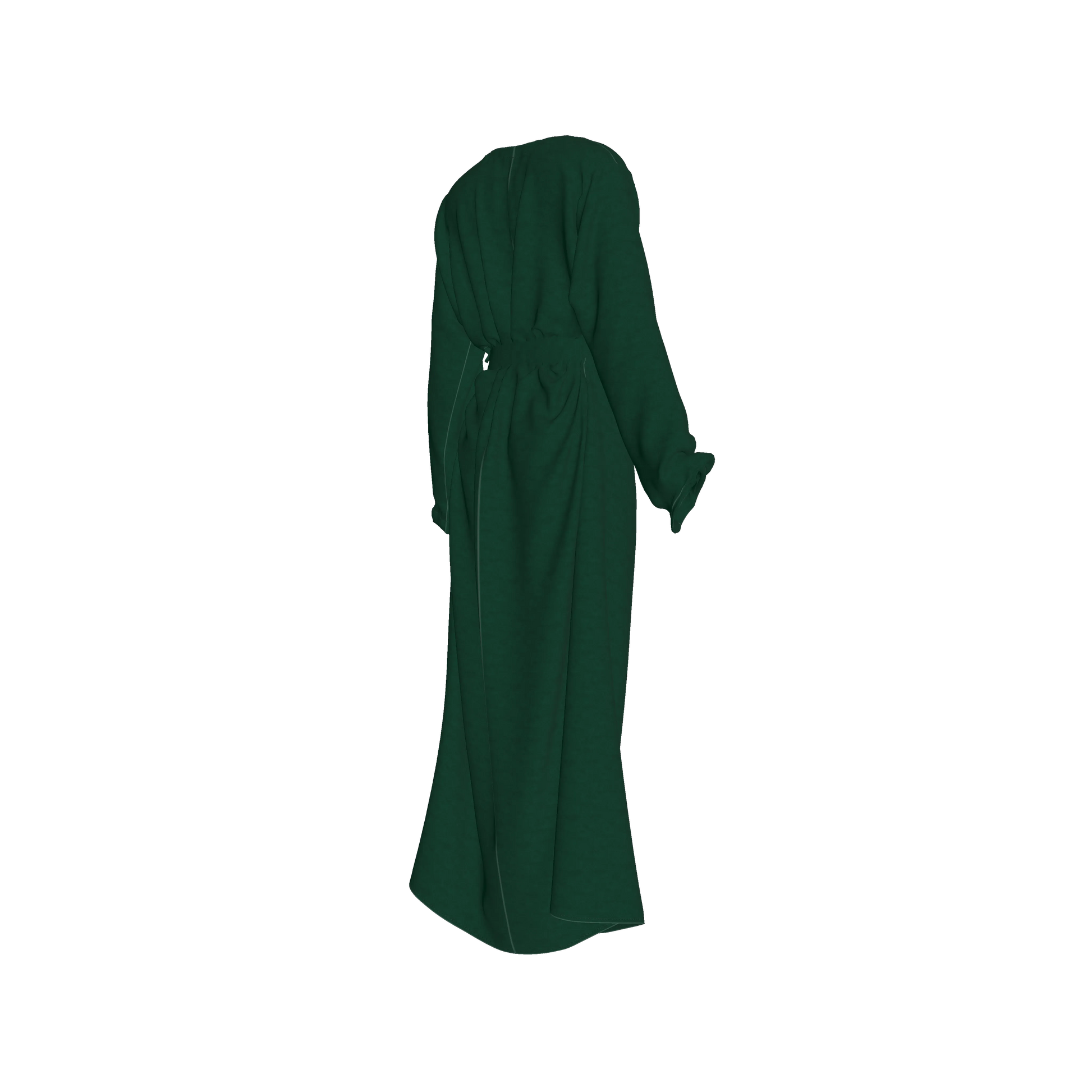 L'EGNA RISING Abaya Dress (Dark Green)