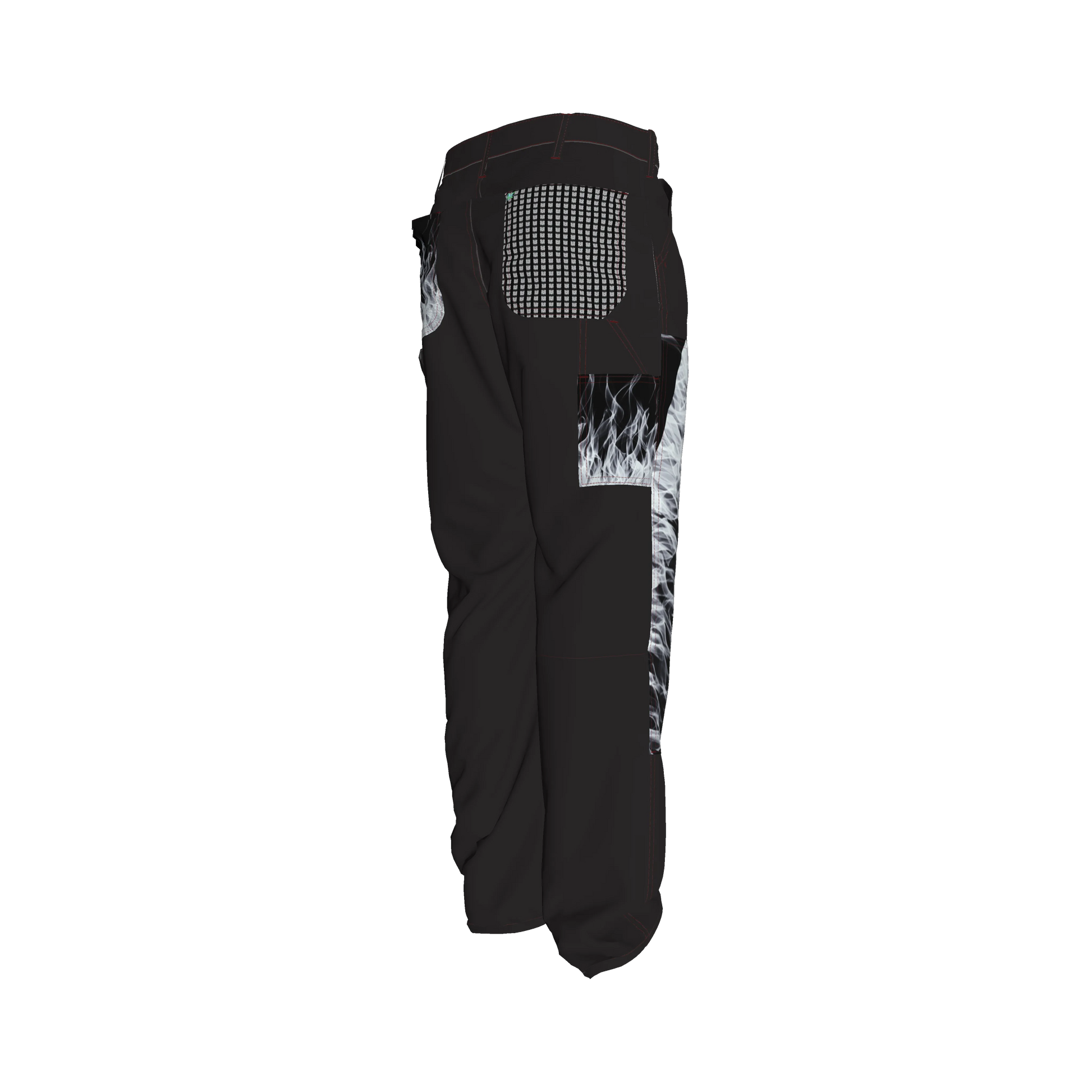 White Fire Pants