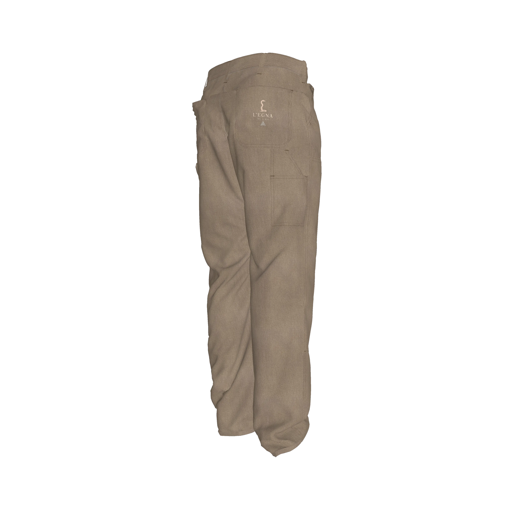 L'EGNA RISING BOXY (KHAKI) CARPENTER DENIM