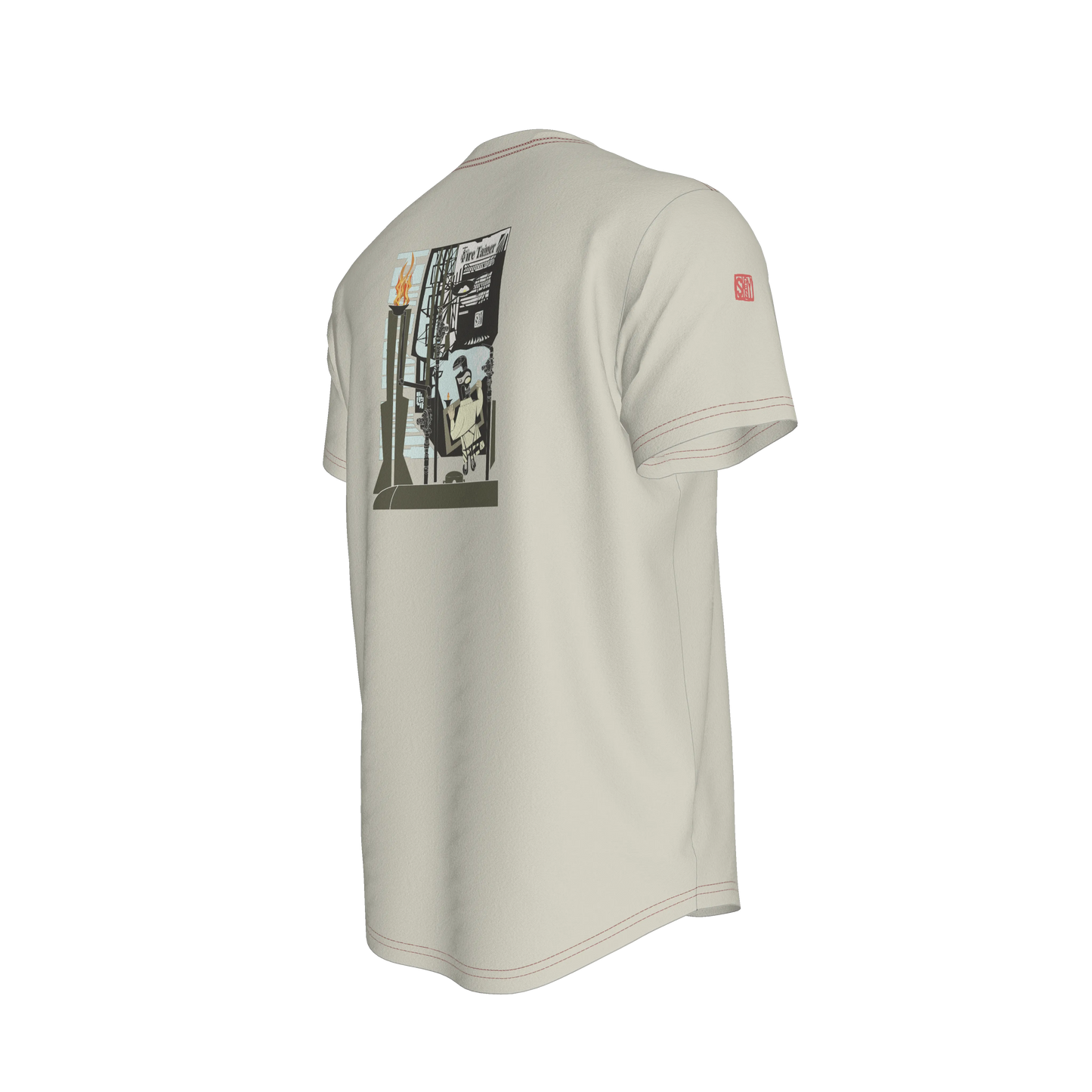 The Contractor Series Gas Man Fire Tamer Fitted T-Shirt
