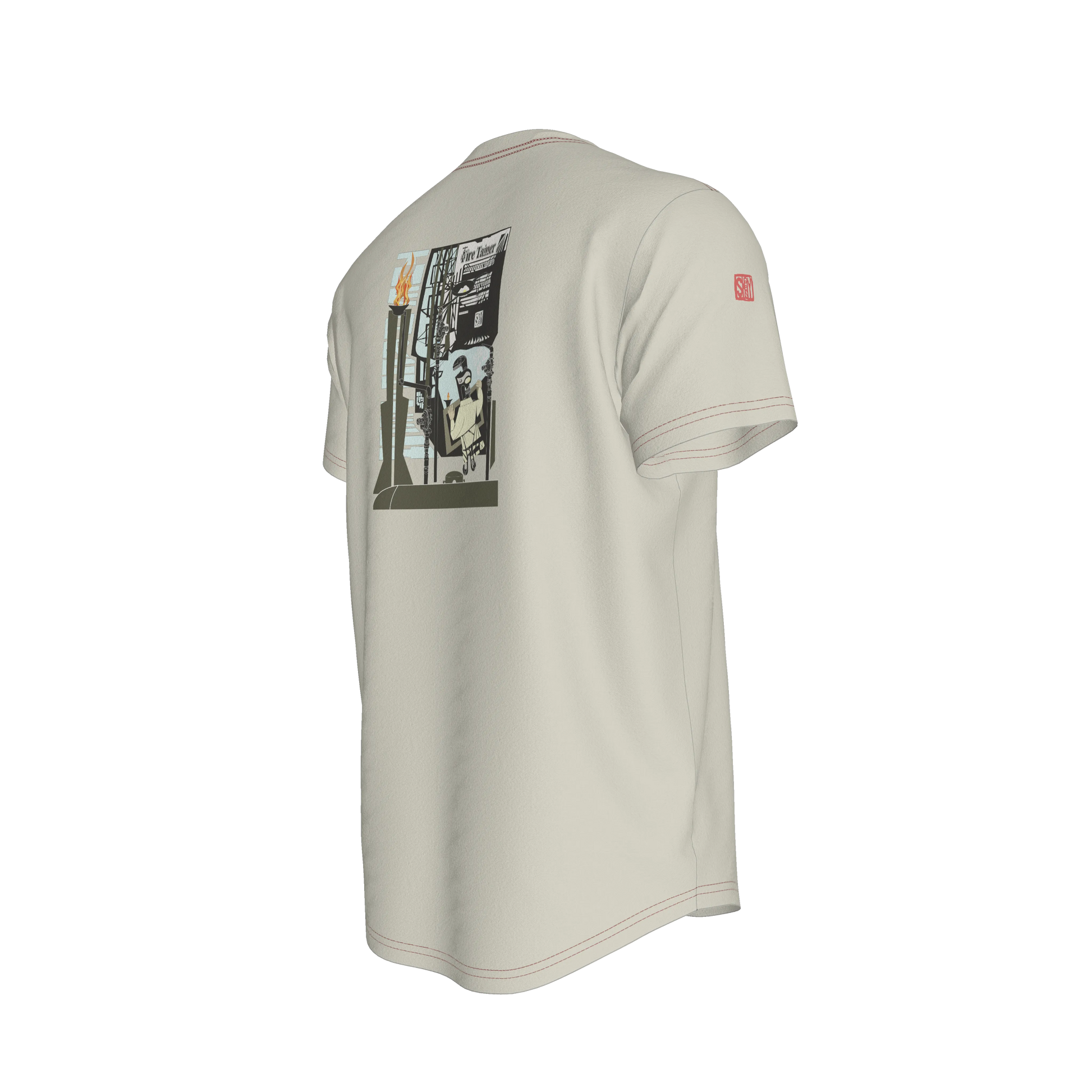 The Contractor Series Gas Man Fire Tamer Fitted T-Shirt