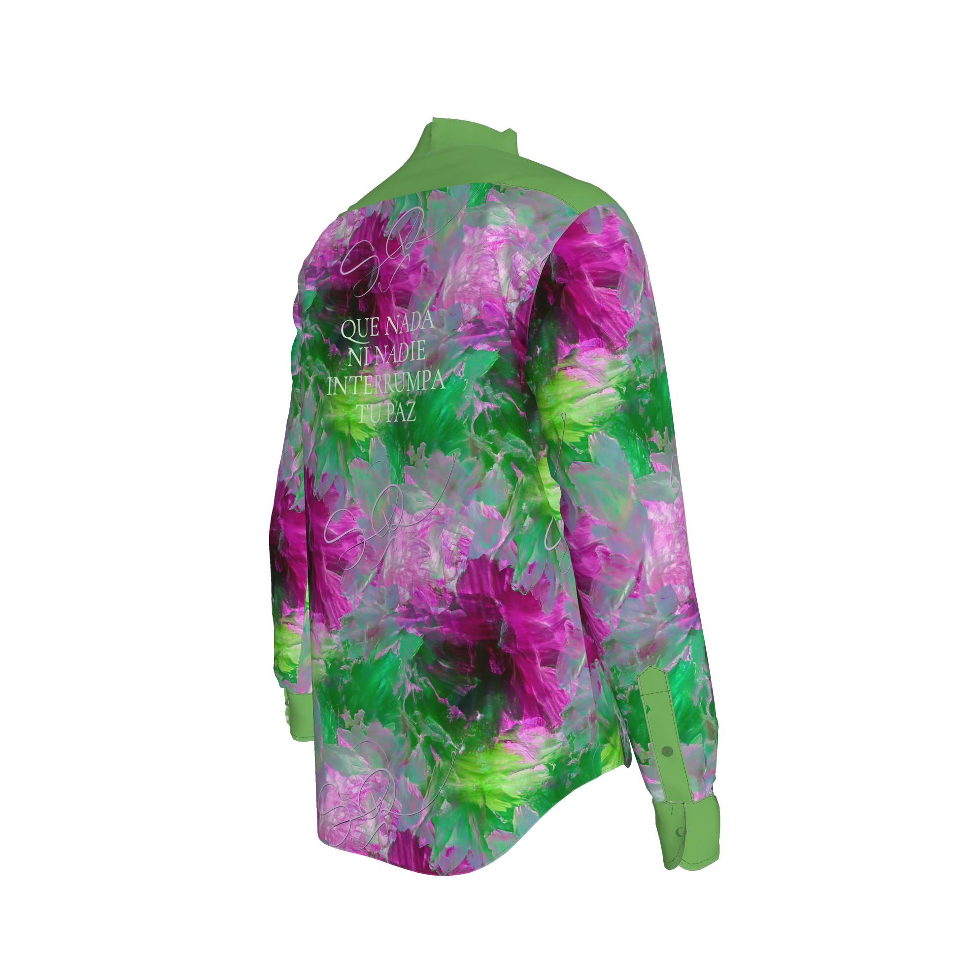 Mauricio-Print 3 Button-Up Shirt (French Placket/Unisex)